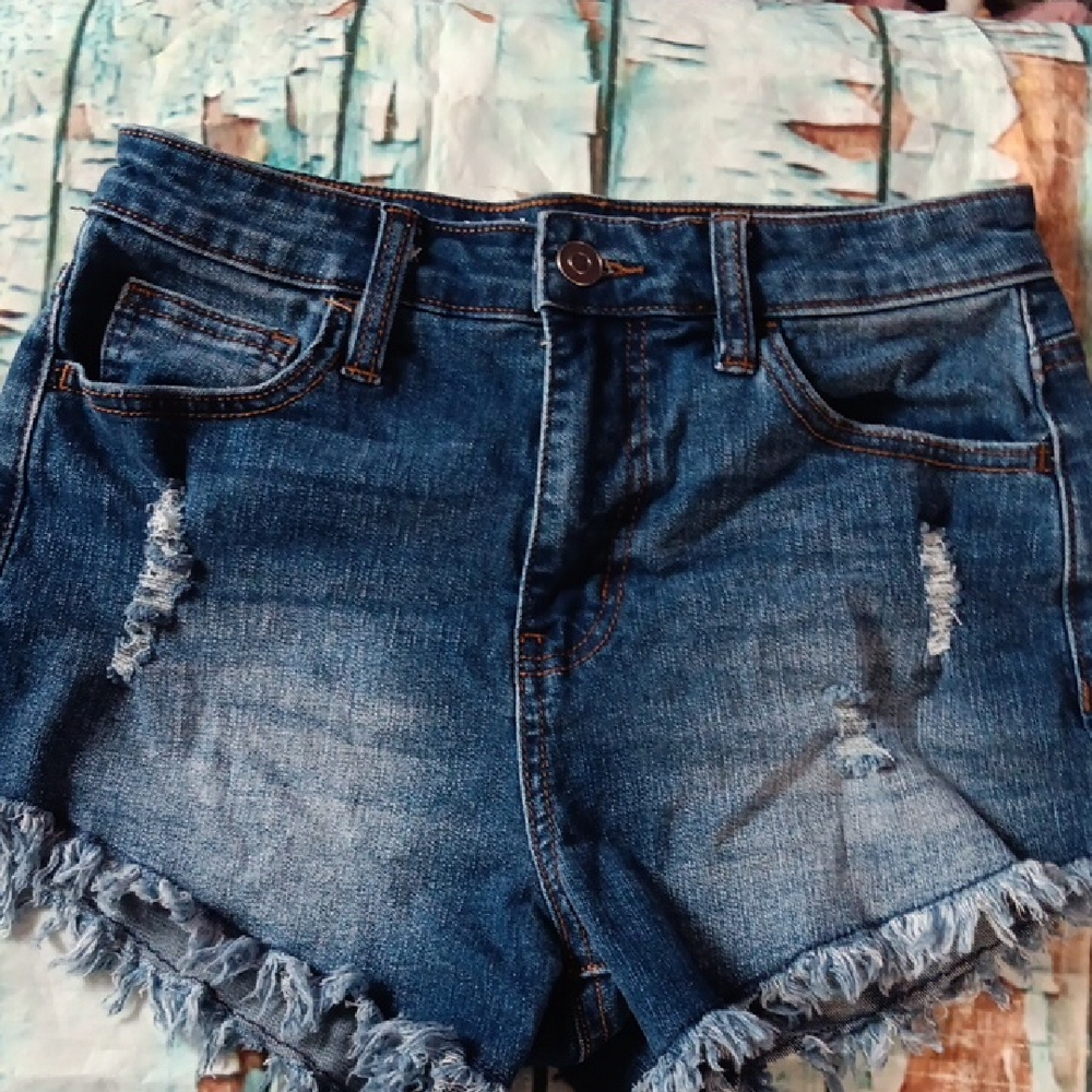 🔷️3-$15🔷️NOBO | Distressed Ripped Denim Shorts Size 5